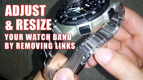 removing links from watch band.